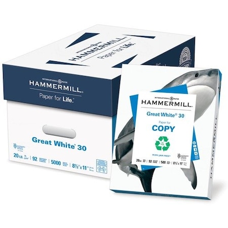 Hammermill PAPER, M/USE, 20#, 8.5X11, WE,  HAM86700PL